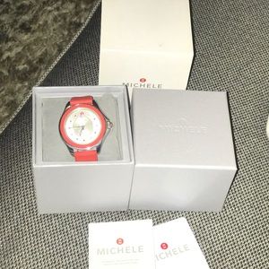 Michele Cape red watch